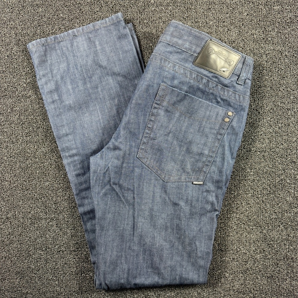 Alpinestars Men's 36x34 Raw Denim Jeans Blue Straight Leg Motocross Sportswear